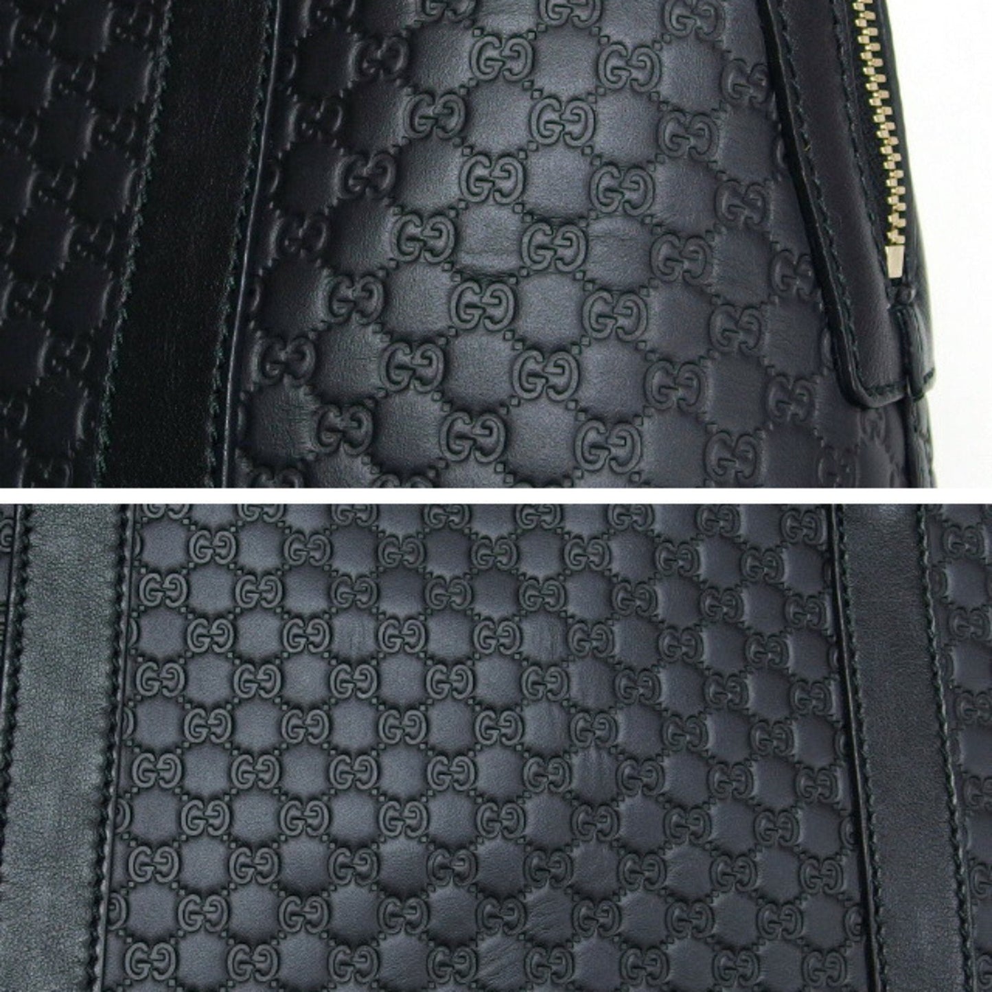 Gucci Microguccissima Black Leather Handbag Shoulder Bag ( )