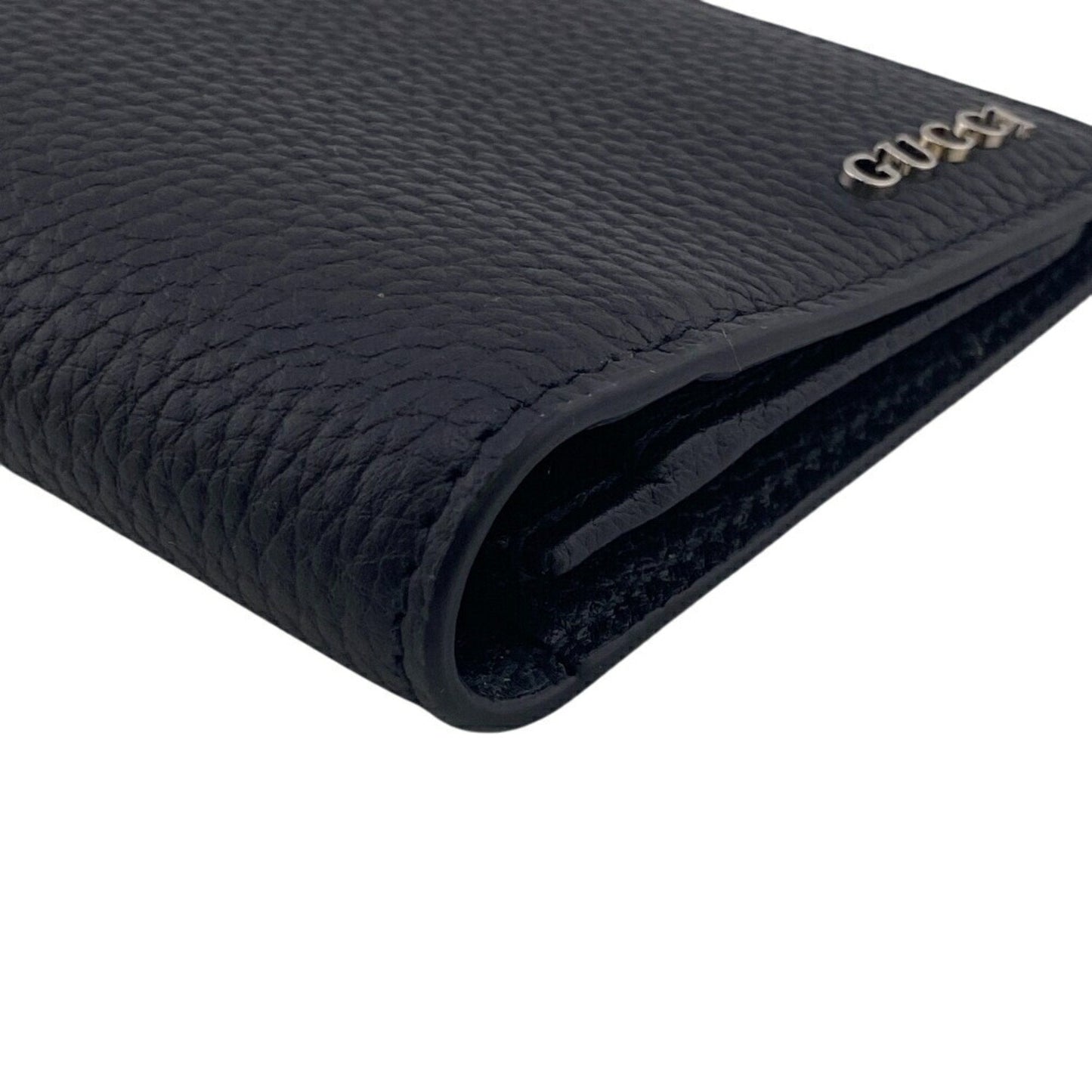 Gucci Black Leather Long Wallet (Bi-Fold) ( )