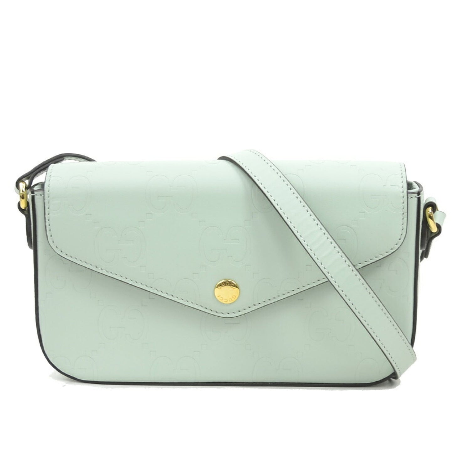 Gucci Pale Green Leather Shoulder Bag ( )