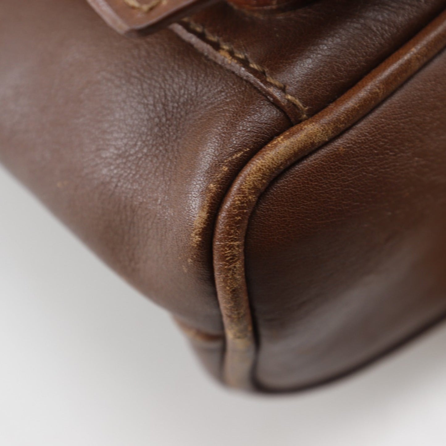 Gucci Brown Leather Backpack ( )