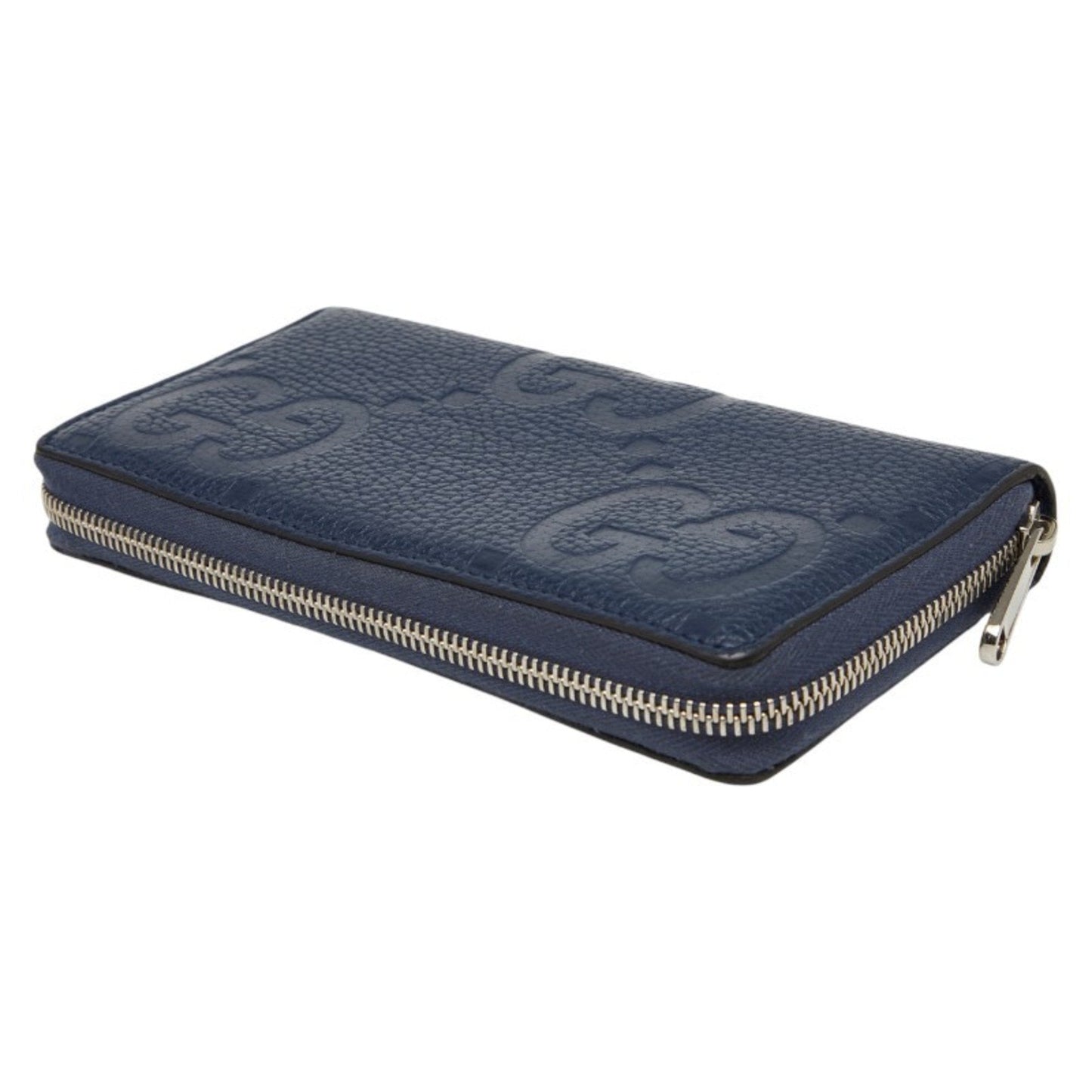 Gucci Navy Leather Long Wallet (Bi-Fold) ( )