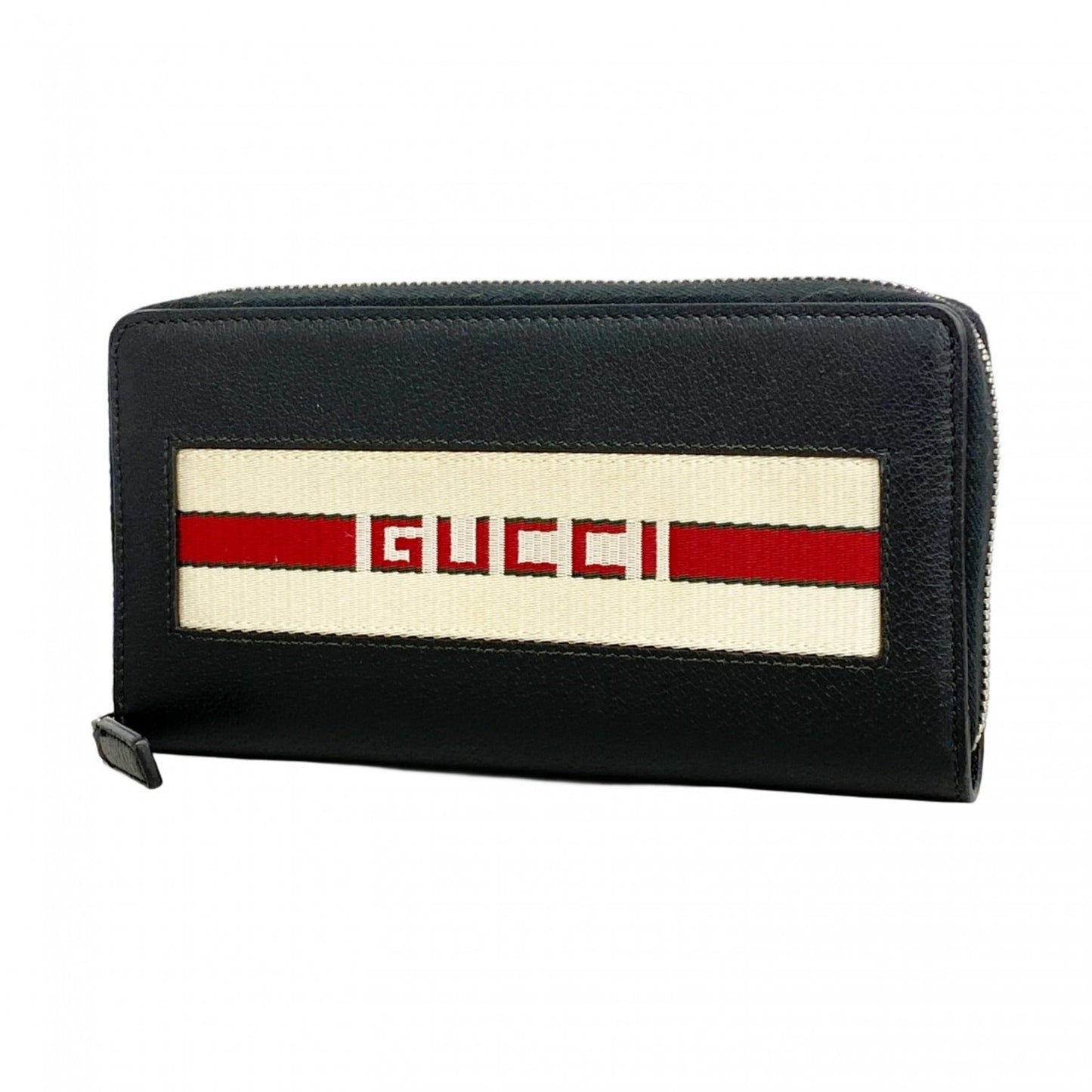 Gucci Black Canvas Long Wallet (Bi-Fold) ( )