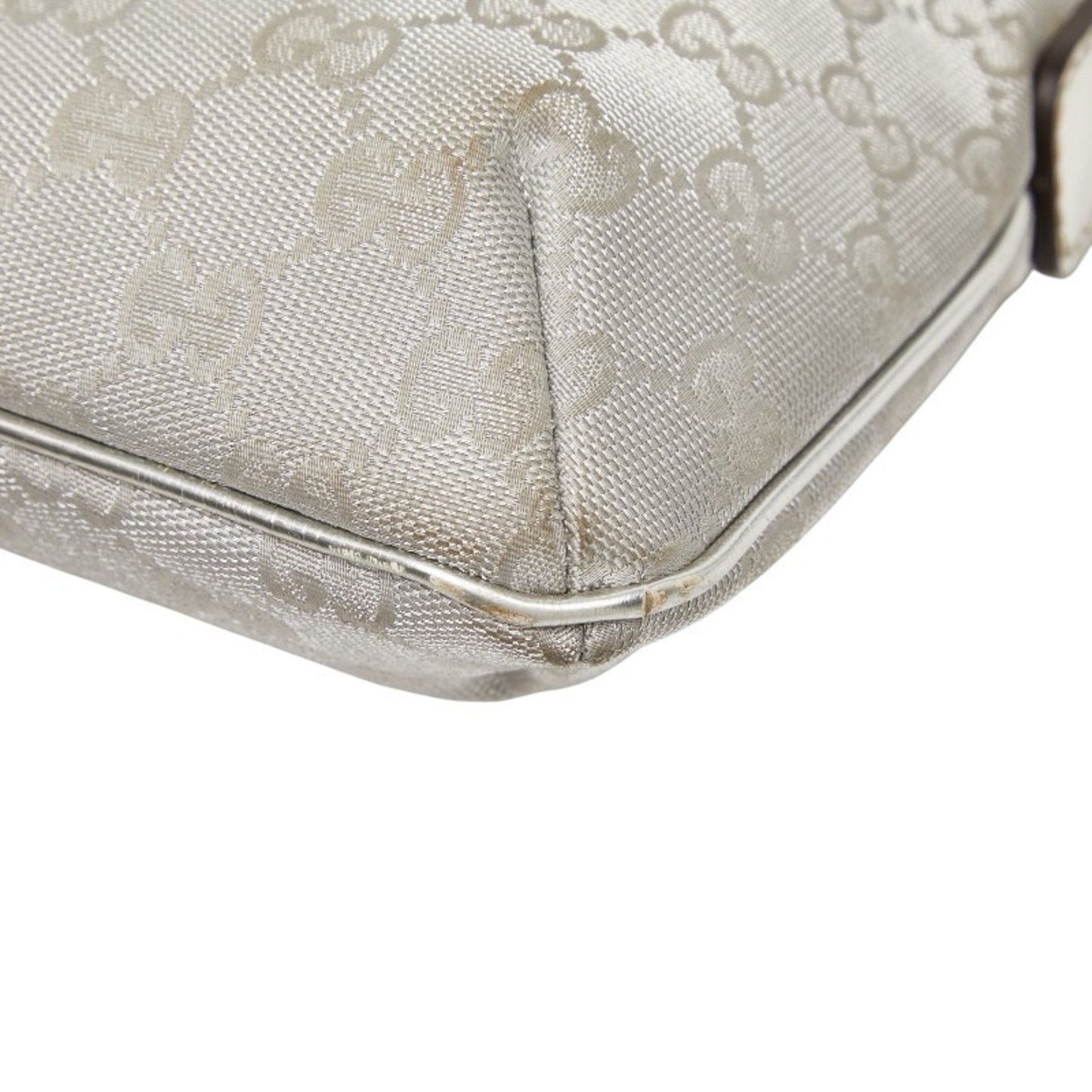 Gucci Gg Canvas Silver Gg Canvas Shoulder Bag ( )