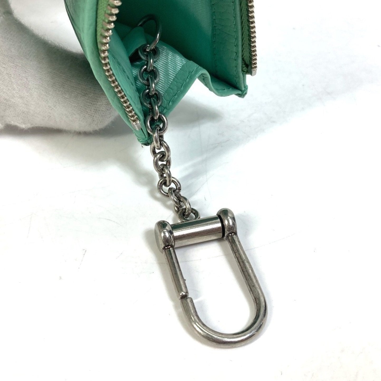 Gucci Green Leather Coin Purse/Coin Case ( )