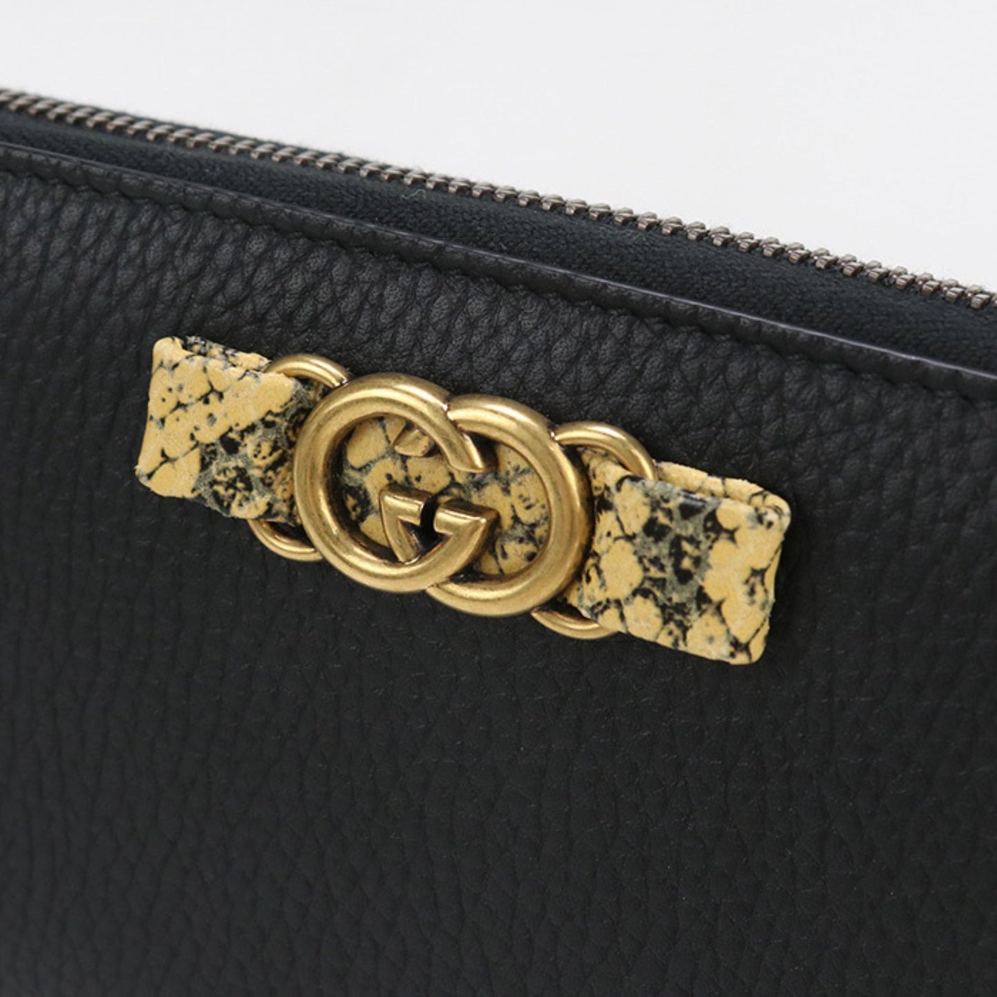 Gucci Black Leather Long Wallet (Bi-Fold) ( )