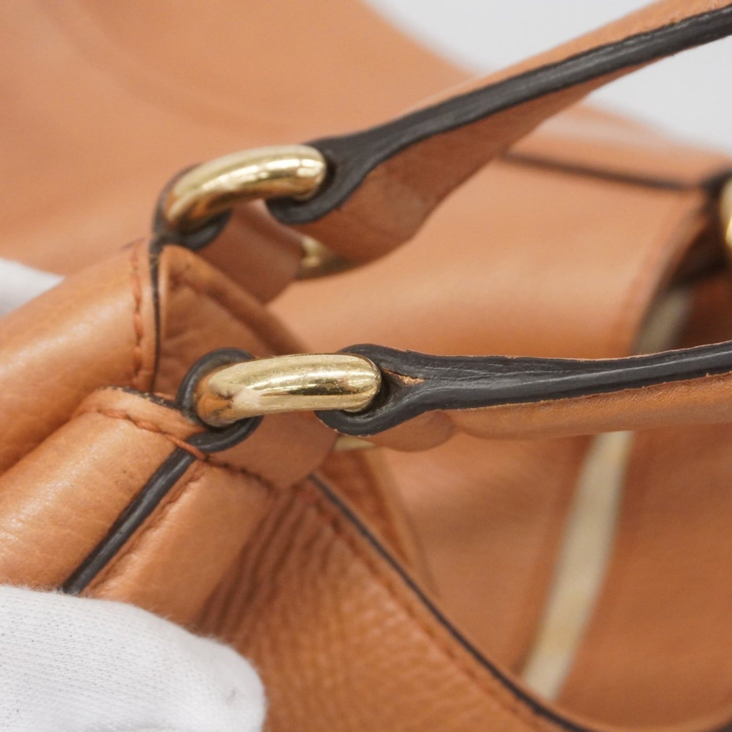 Gucci Orange Leather Tote Bag ( )