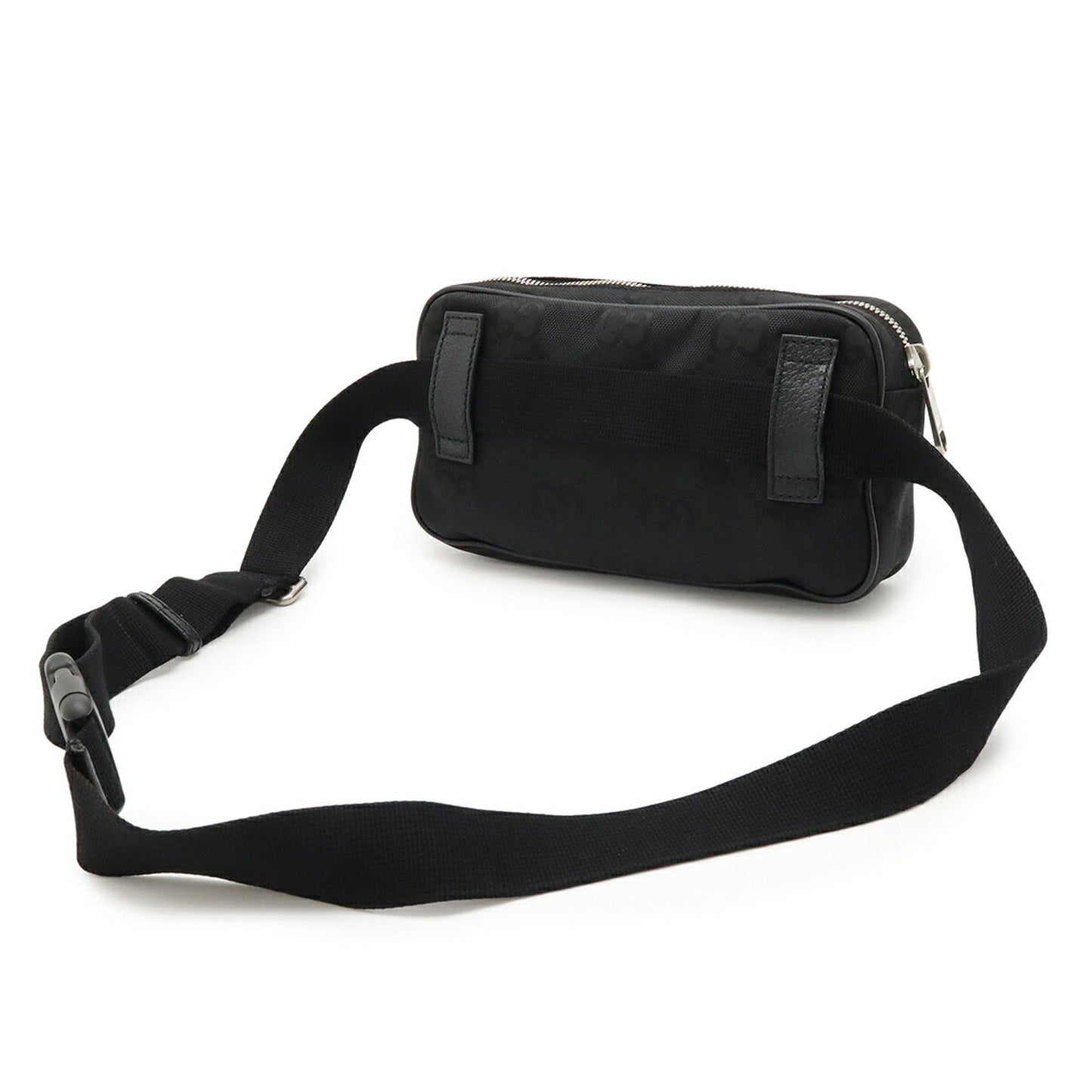 Gucci Black Nylon Canvas Leather Sling Bag ( )