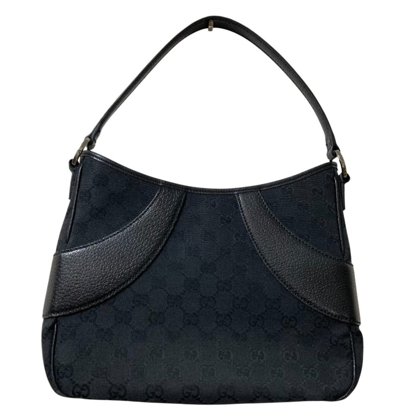 Gucci Black Gg Canvas Handbag ( )