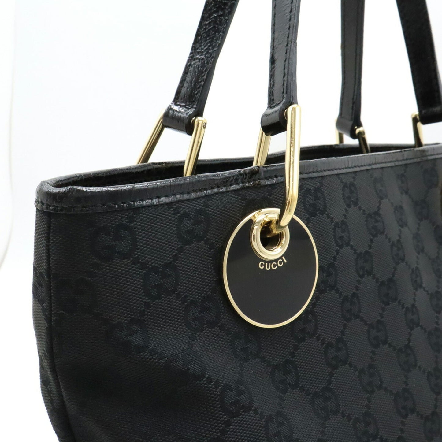 Gucci Gg Canvas Black White Gg Canvas Shoulder Bag Tote Bag ( )