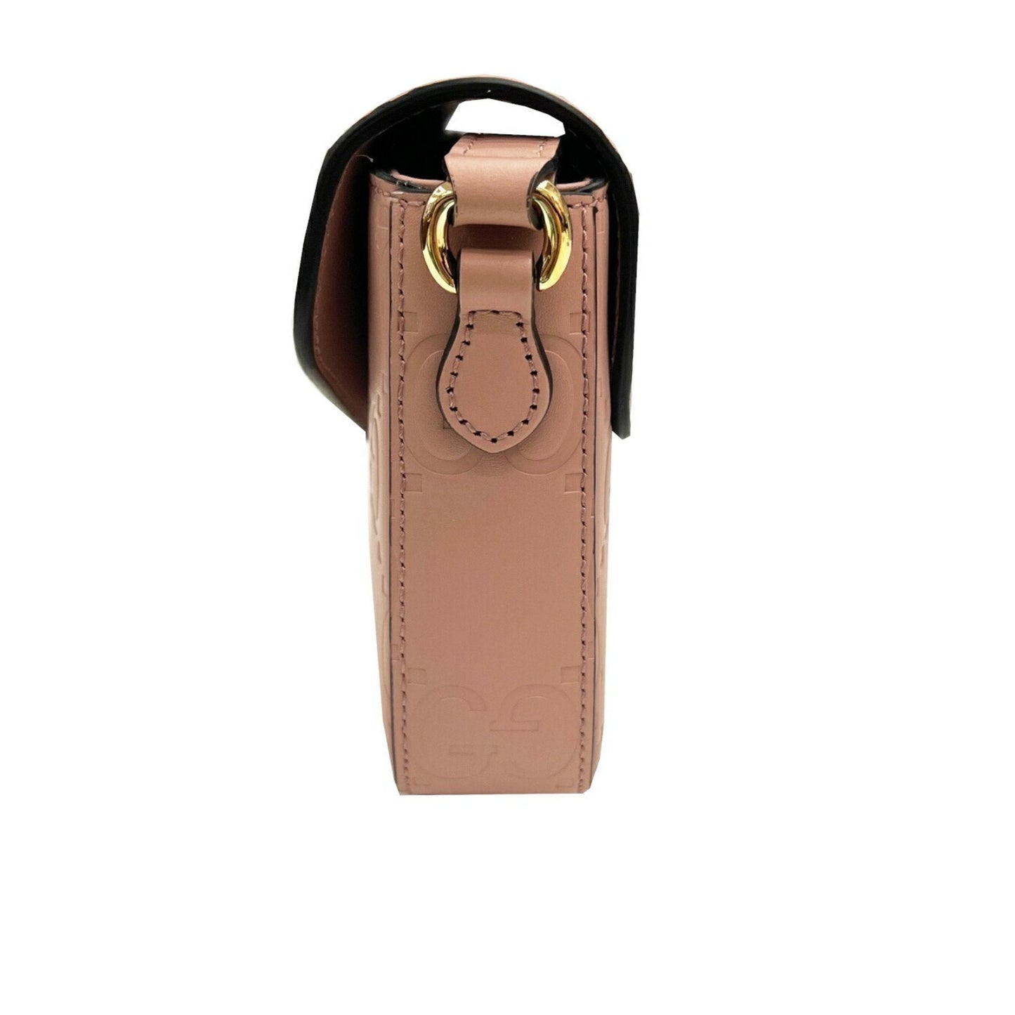 Gucci Pink Gg Leather Shoulder Bag ( )