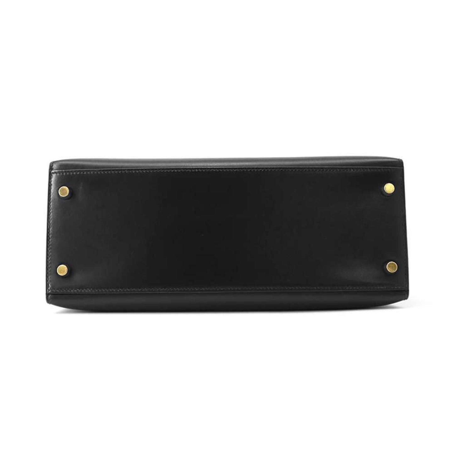 Hermes Kelly Black Box Calf Leather Handbag ( )