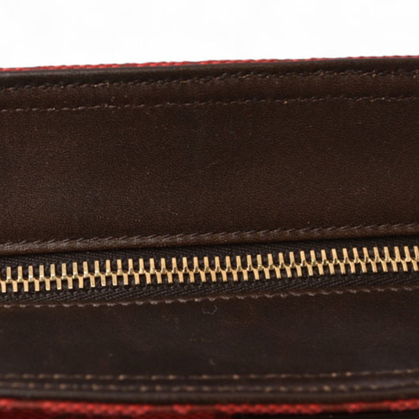 Gucci Dark Red Red Color Coated Canvas Shoulder Bag Tote Bag ( )