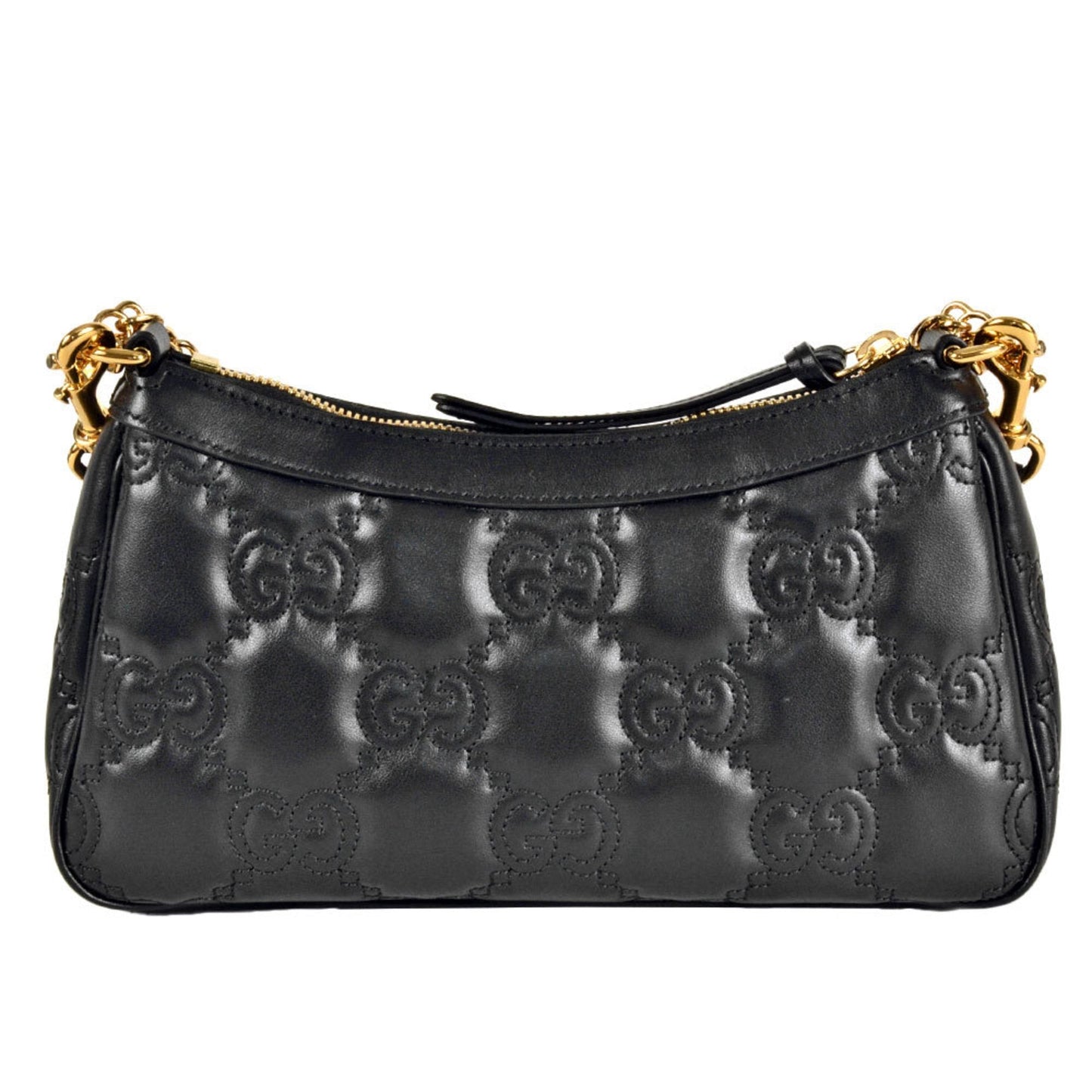 Gucci Black Leather Shoulder Bag ( )