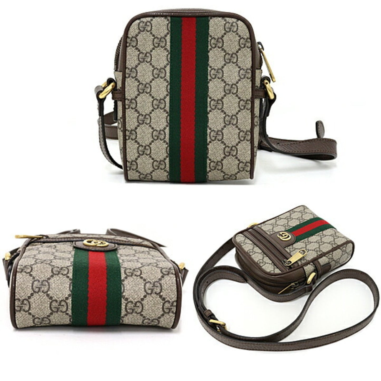 Gucci Beige Gg Supreme Shoulder Bag ( )