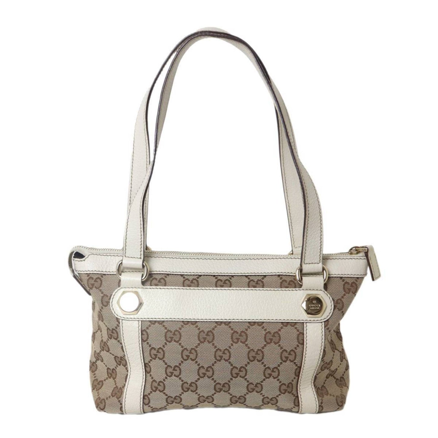Gucci Gg Canvas Brown White Gg Canvas Handbag ( )
