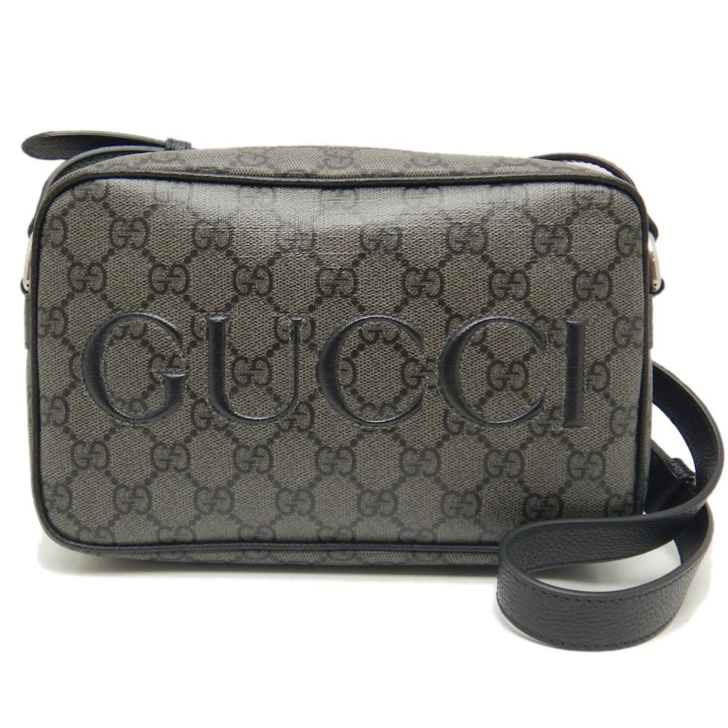 Gucci Black Gg Supreme Canvas Shoulder Bag ( )