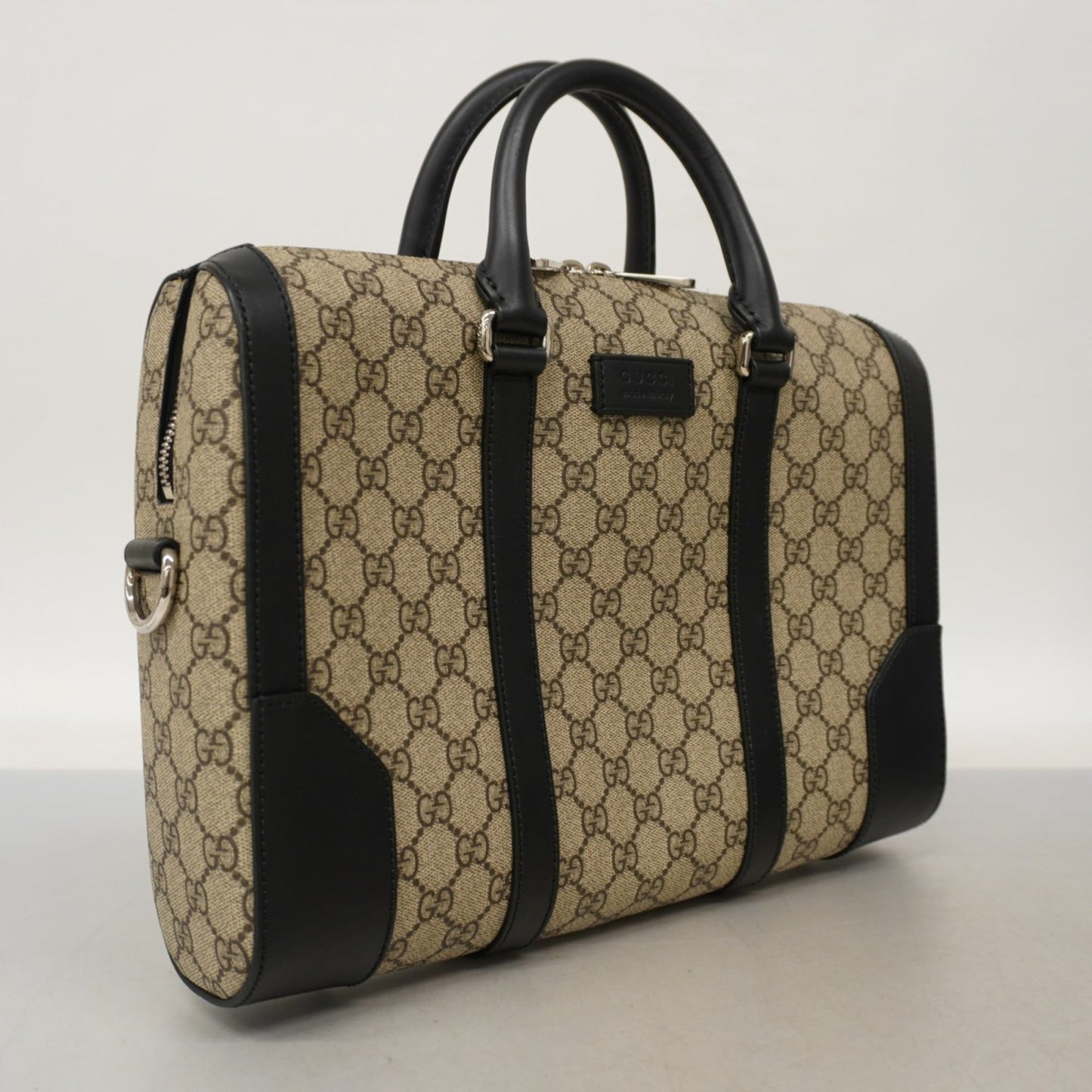 Gucci Brown White Pvc Handbag ( )