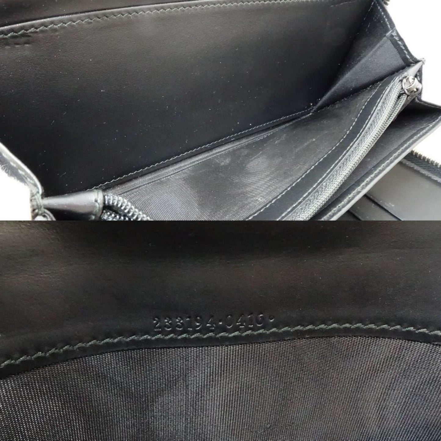 Gucci Black Leather Long Wallet (Bi-Fold) ( )