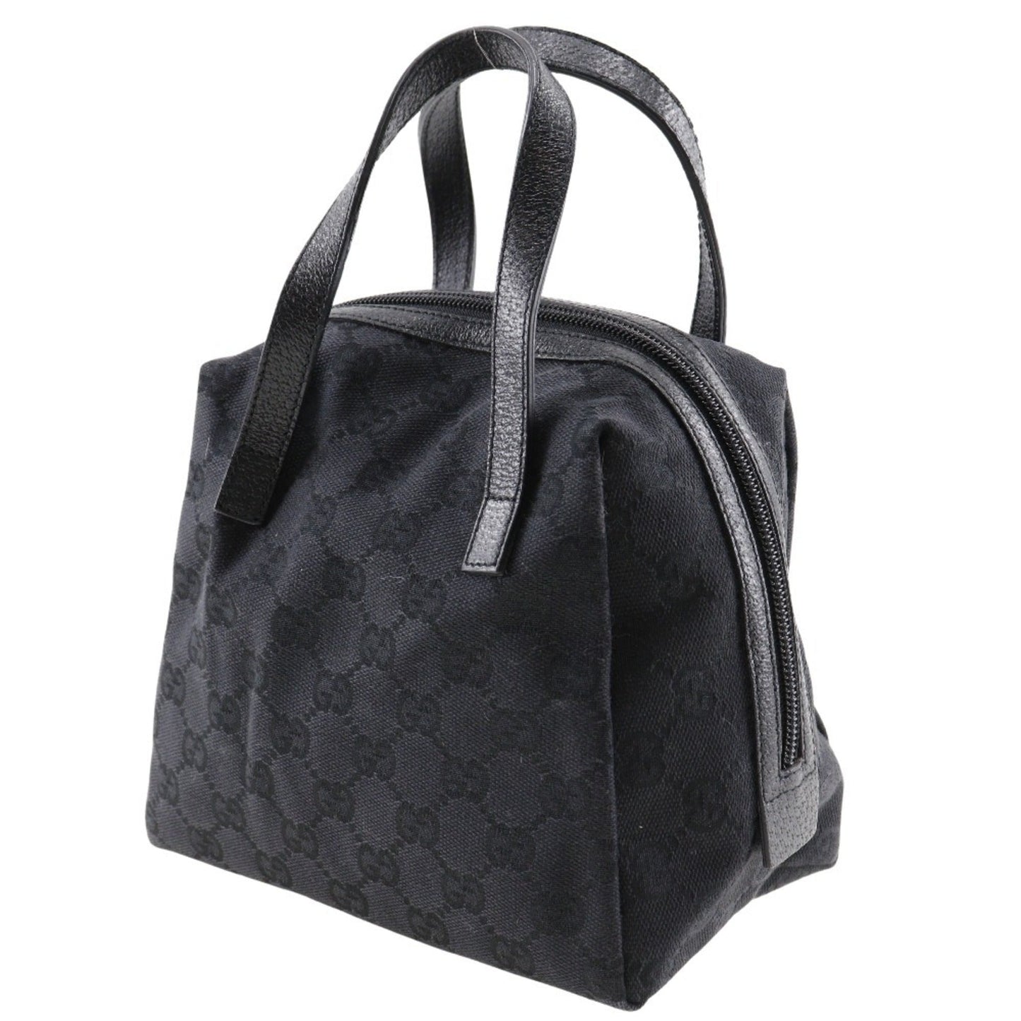 Gucci Black Gg Canvas Handbag ( )