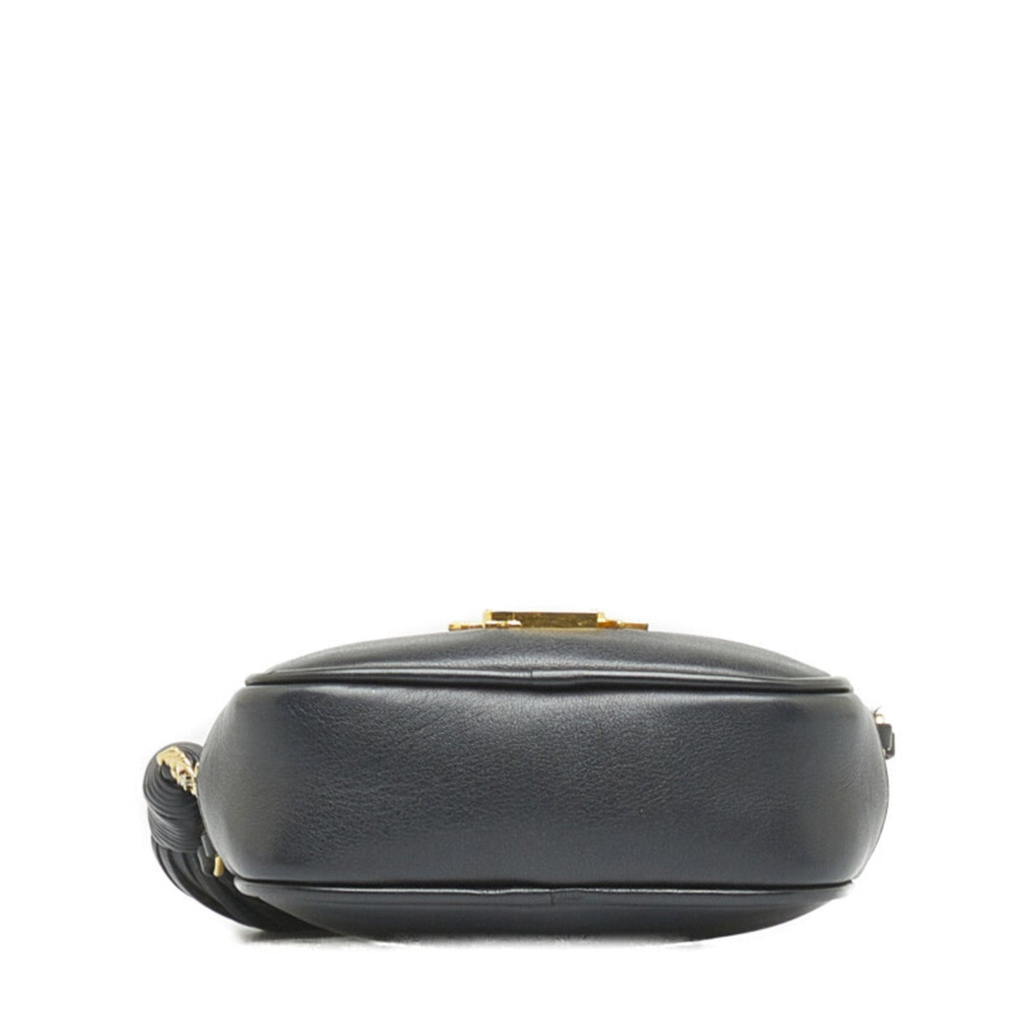 Saint Laurent YSL Hardware Blogger Star Tassel Shoulder Bag Black Gold Leather Women's