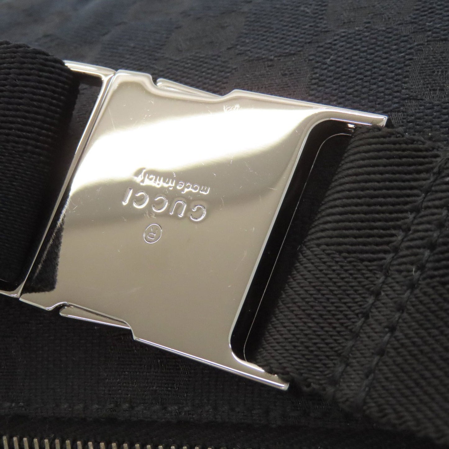 Gucci Black Canvas Fanny Pack Sling Bag ( )