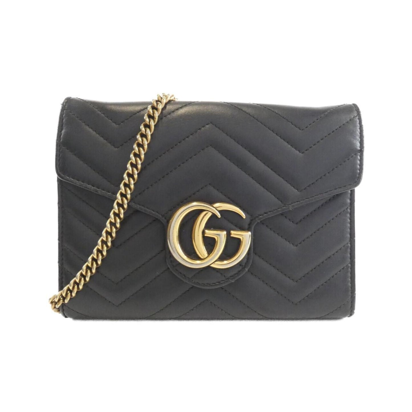 Gucci Black Leather Shoulder Bag ( )