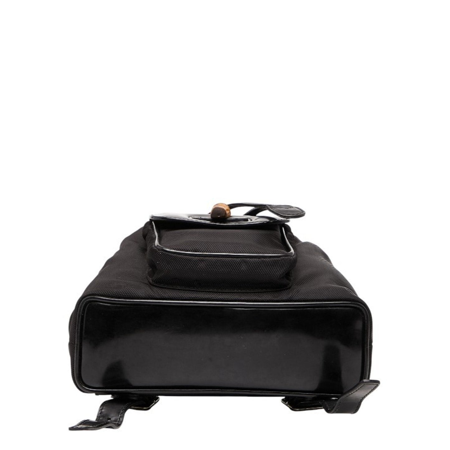 Gucci Black Nylon Leather Backpack ( )