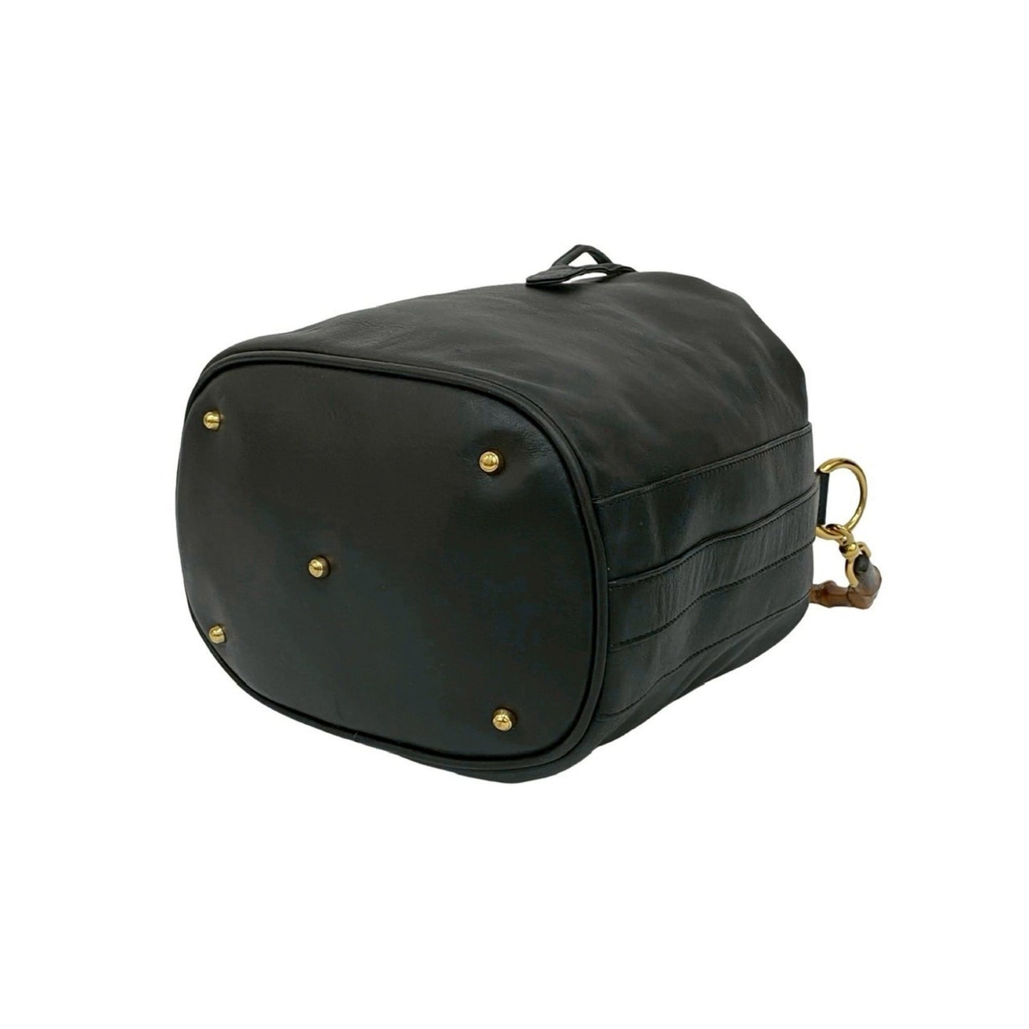 Gucci Black Leather Handbag Shoulder Bag ( )