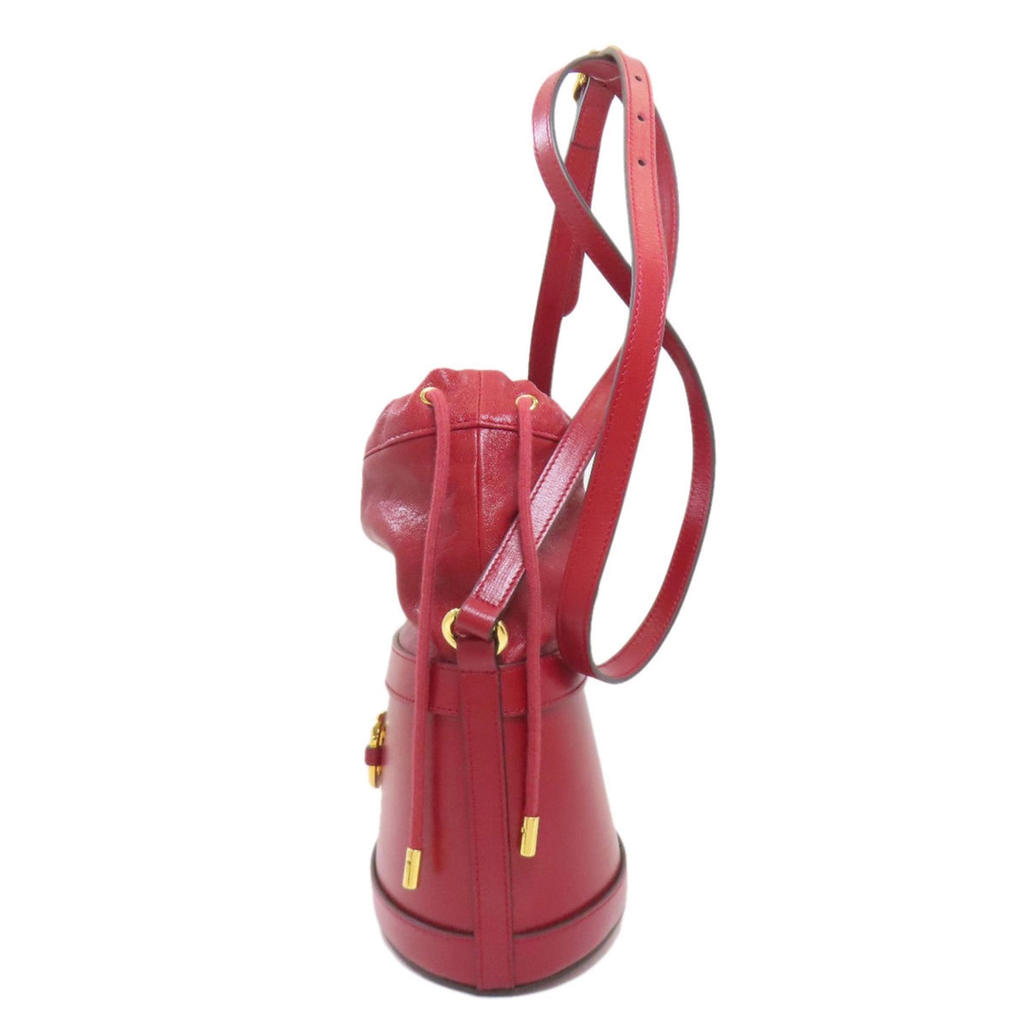Gucci Red Color Leather Shoulder Bag ( )