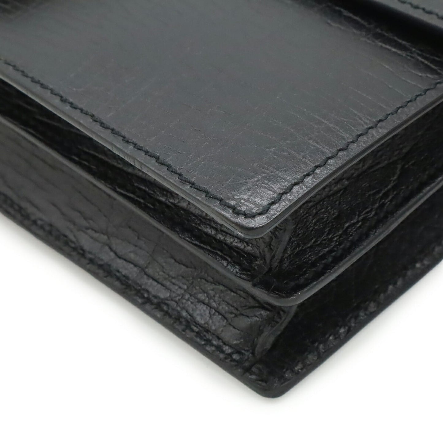 Gucci Black Leather Clutch Bag ( )