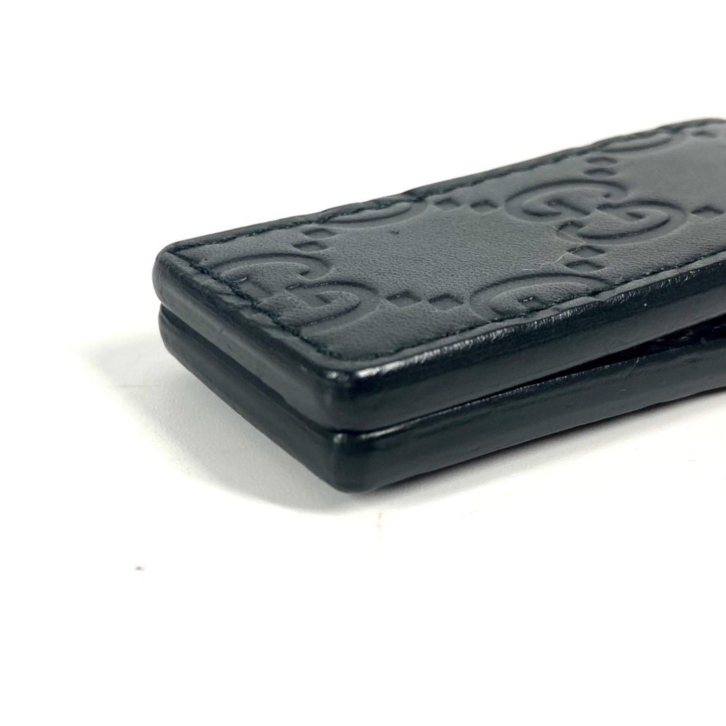 Gucci Black Leather Money Clip ( )