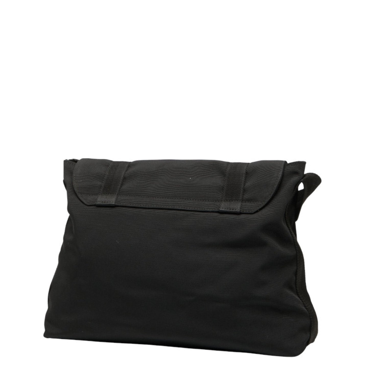 Gucci Black Nylon Leather Messenger Bag Shoulder Bag ( )