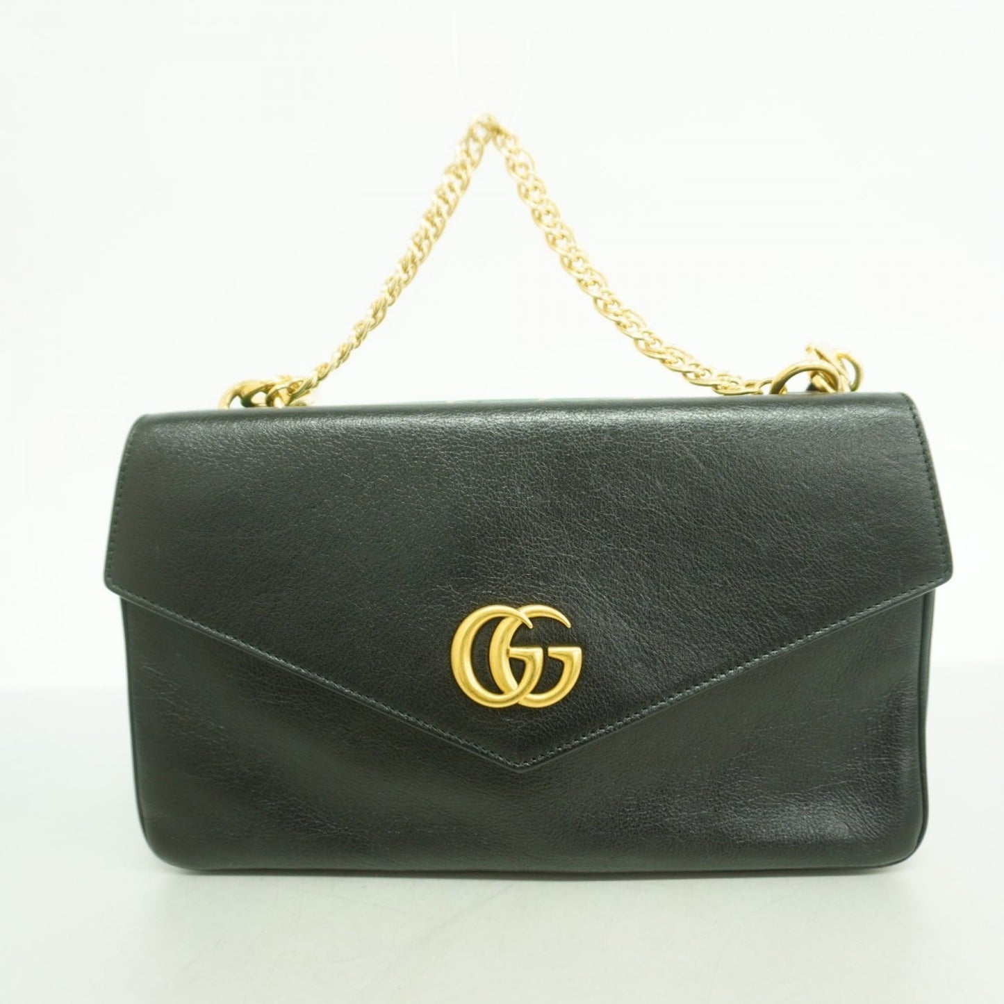 Gucci Black Green Leather Handbag ( )