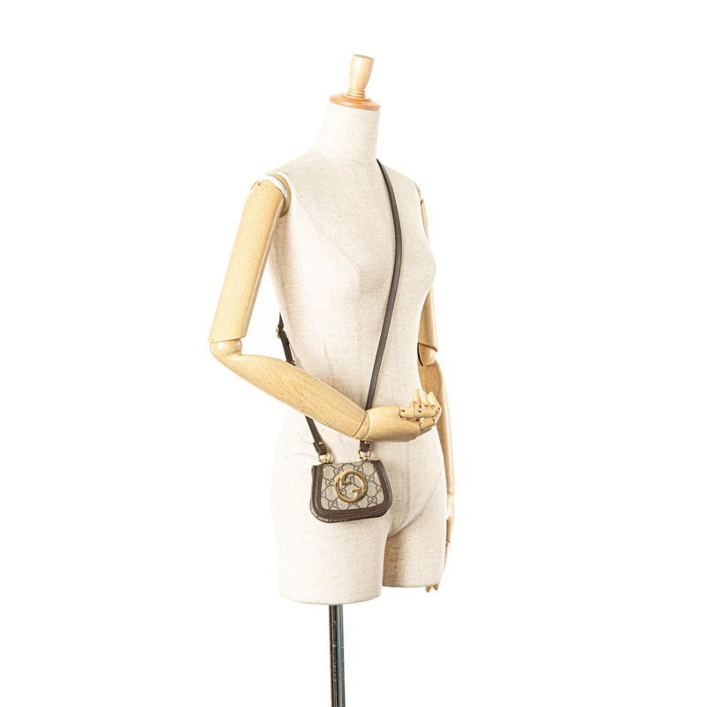 Gucci Brown Pvc Leather Shoulder Bag ( )