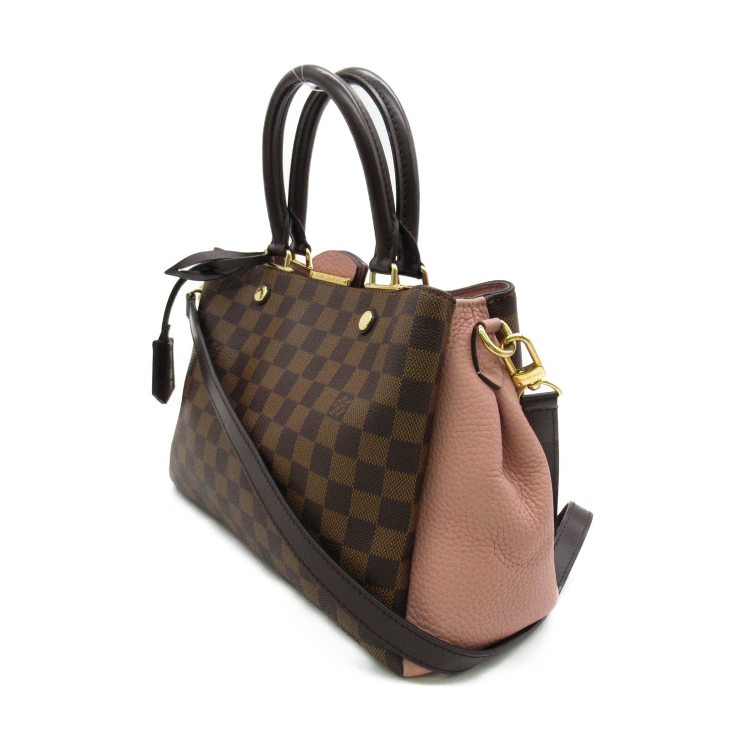 LOUIS VUITTON Brittany Shoulder Bag Brown Magnolia Damier PVC coated canvas N41674