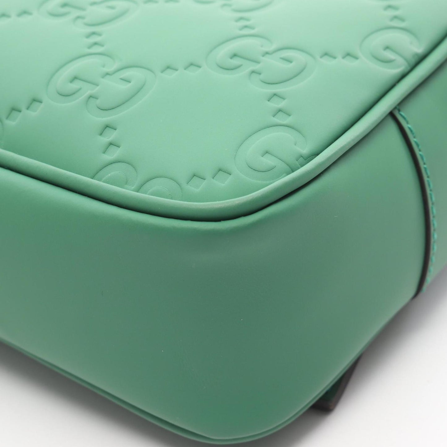 Gucci Green Rubber Shoulder Bag ( )