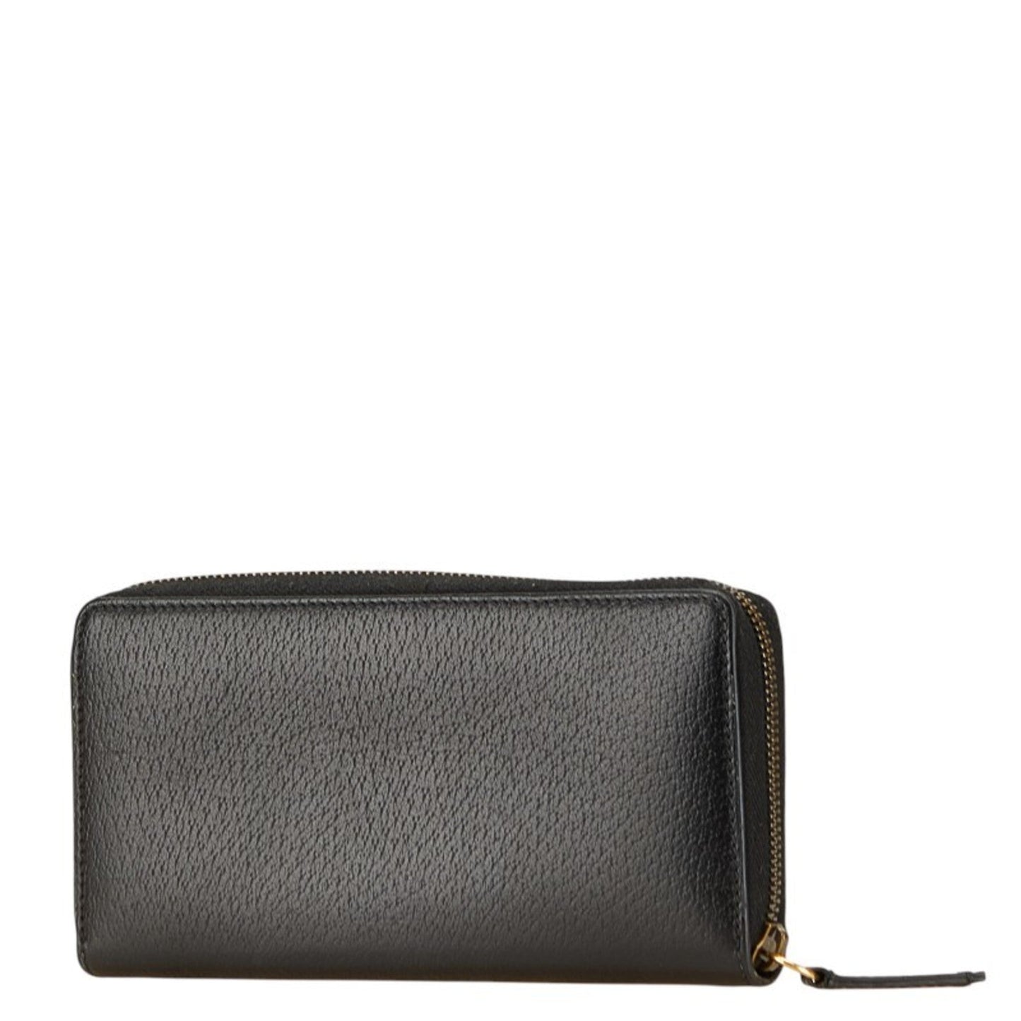 Gucci Animalier Black Leather Long Wallet (Bi-Fold) ( )
