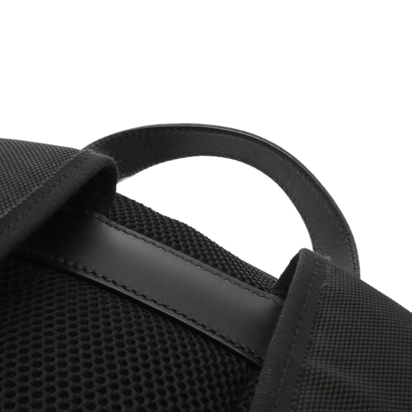 Gucci Beige Black Leather Gg Supreme Canvas Backpack ( )