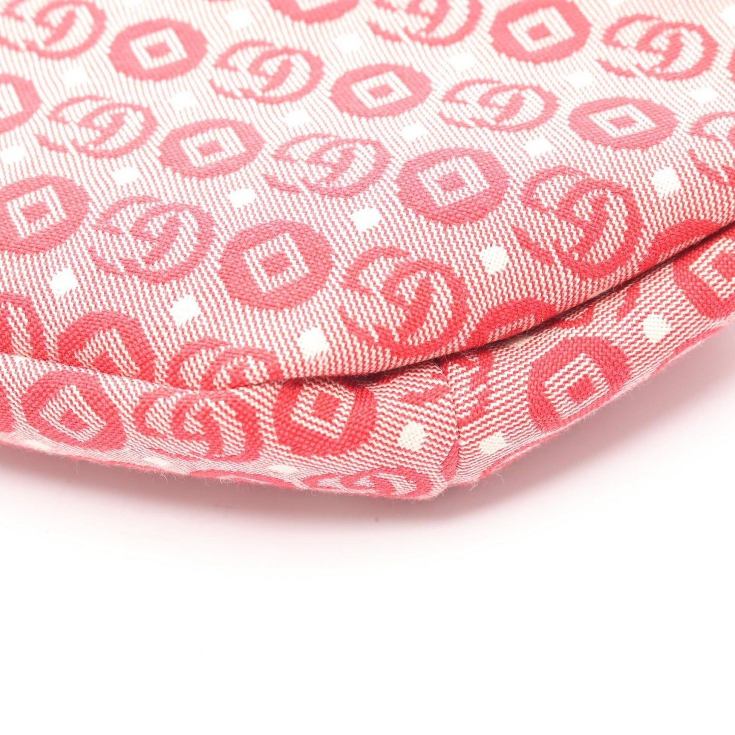 Gucci Red Color White Canvas Leather Fanny Pack ( )