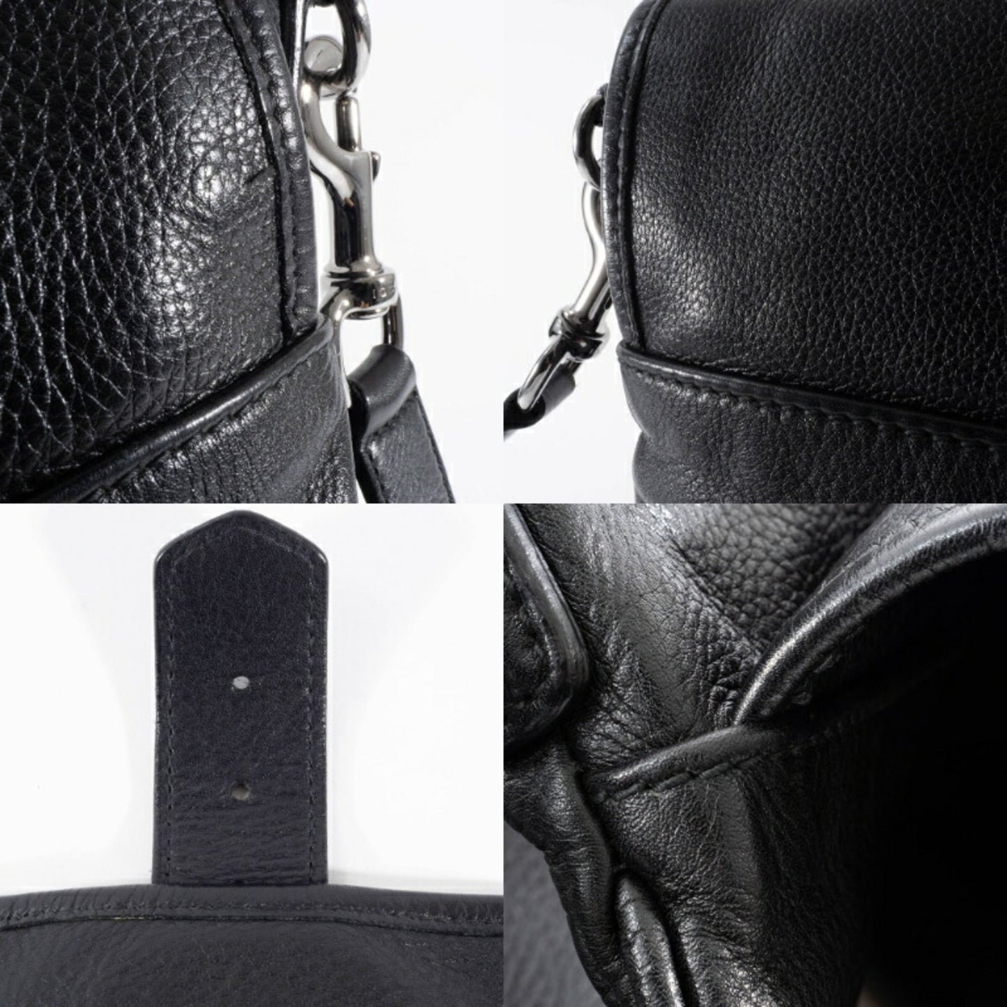 Gucci Black Leather Shoulder Bag ( )