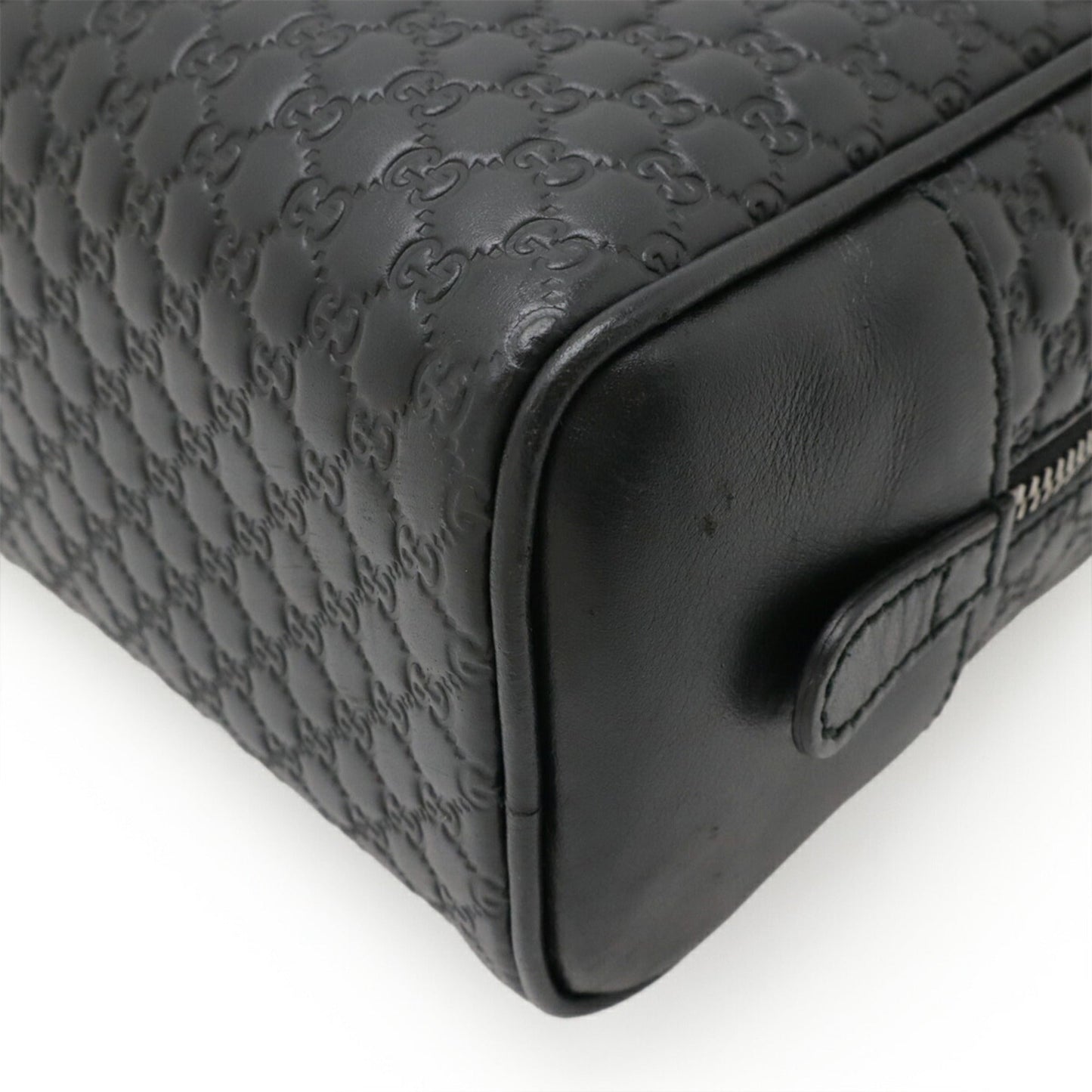 Gucci Black Leather Clutch Bag Handbag ( )