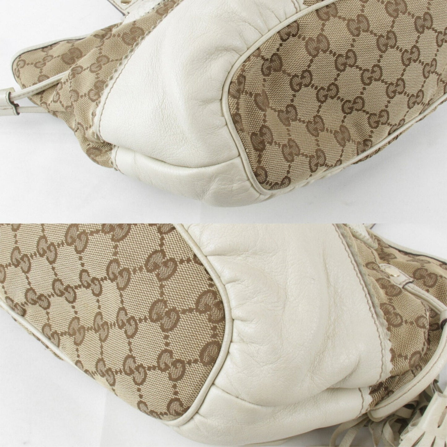 Gucci Beige Gg Canvas Tote Bag