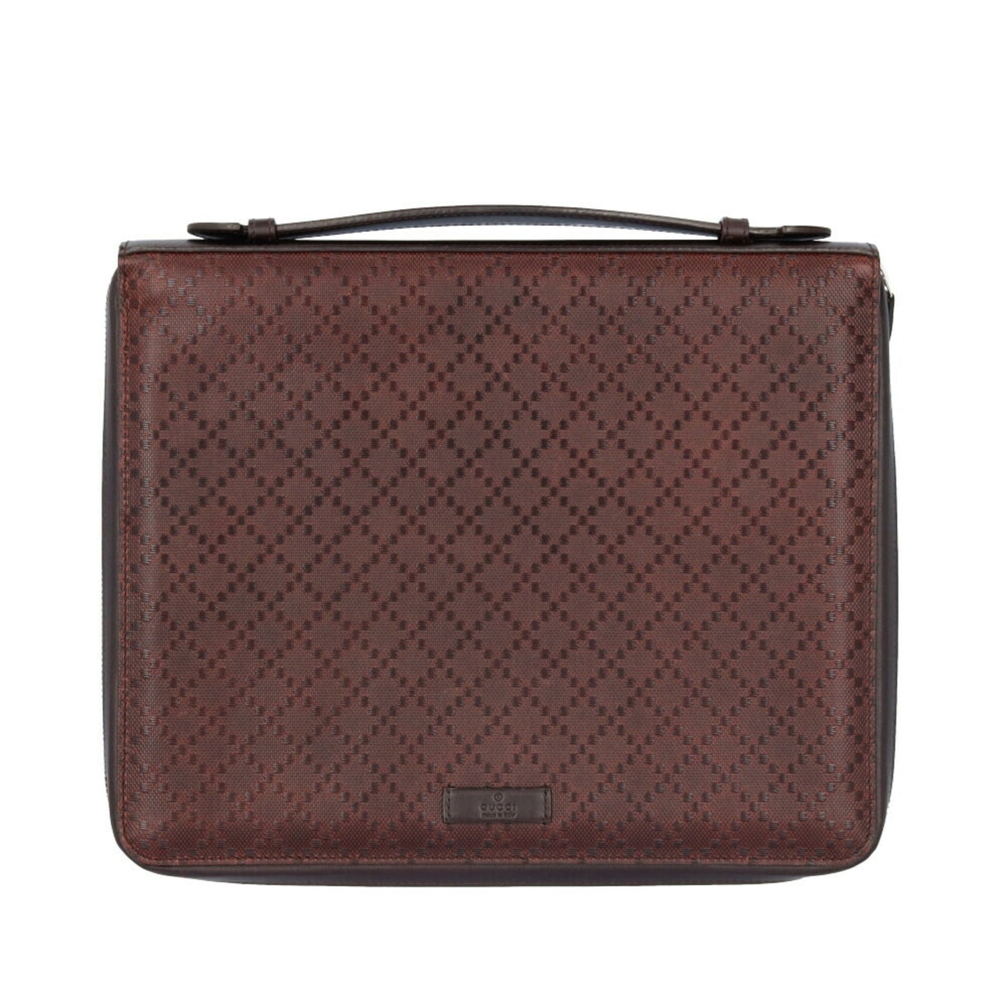 Gucci Diamante Brown Leather Handbag ( )