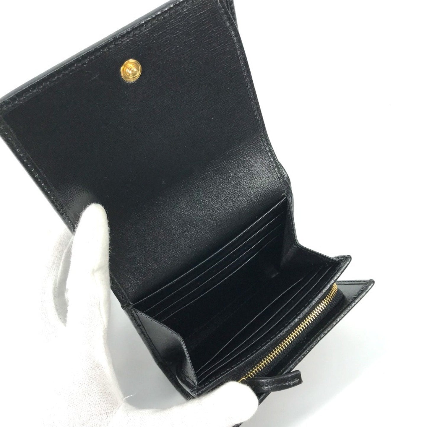 Gucci Black Leather Wallet (Bi-Fold) ( )