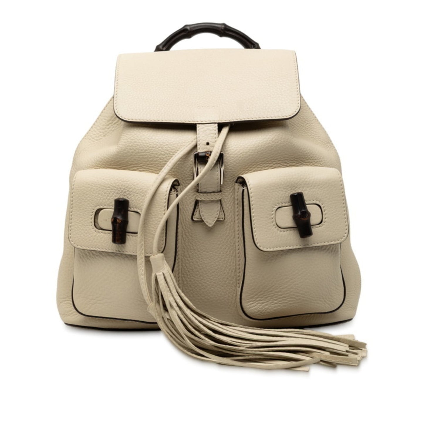 Gucci Ivory White Leather Backpack ( )