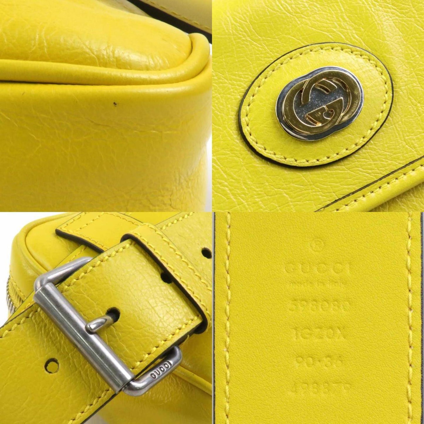Gucci Yellow Leather Fanny Pack ( )