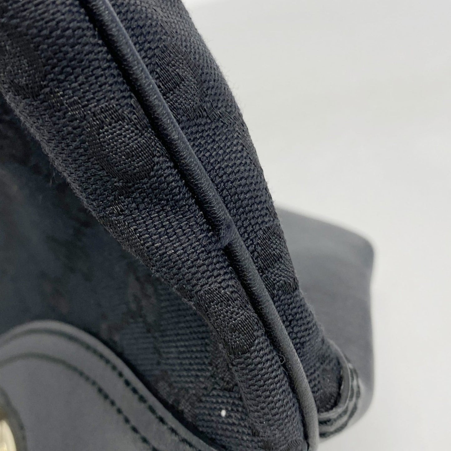 Gucci Black Canvas Tote Bag ( )