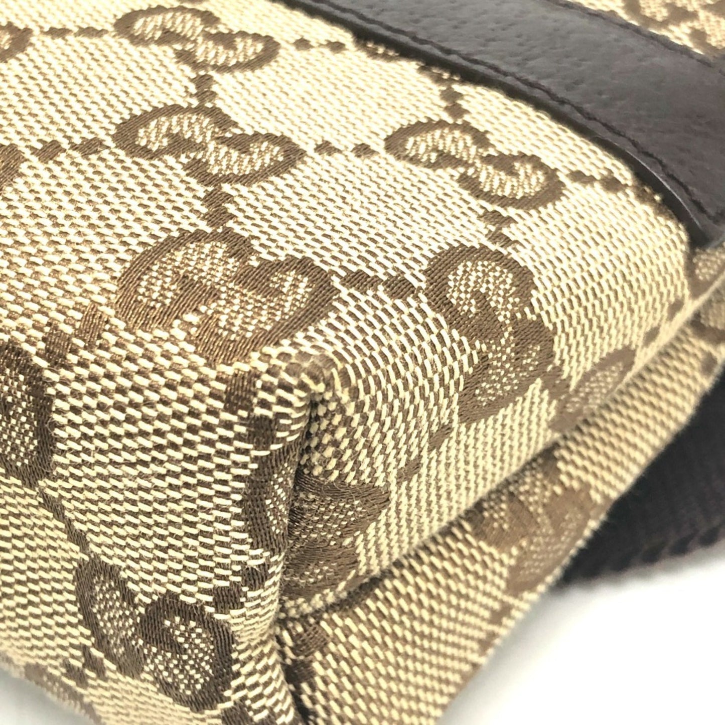 Gucci Beige Brown Gg Canvas Fanny Pack ( )