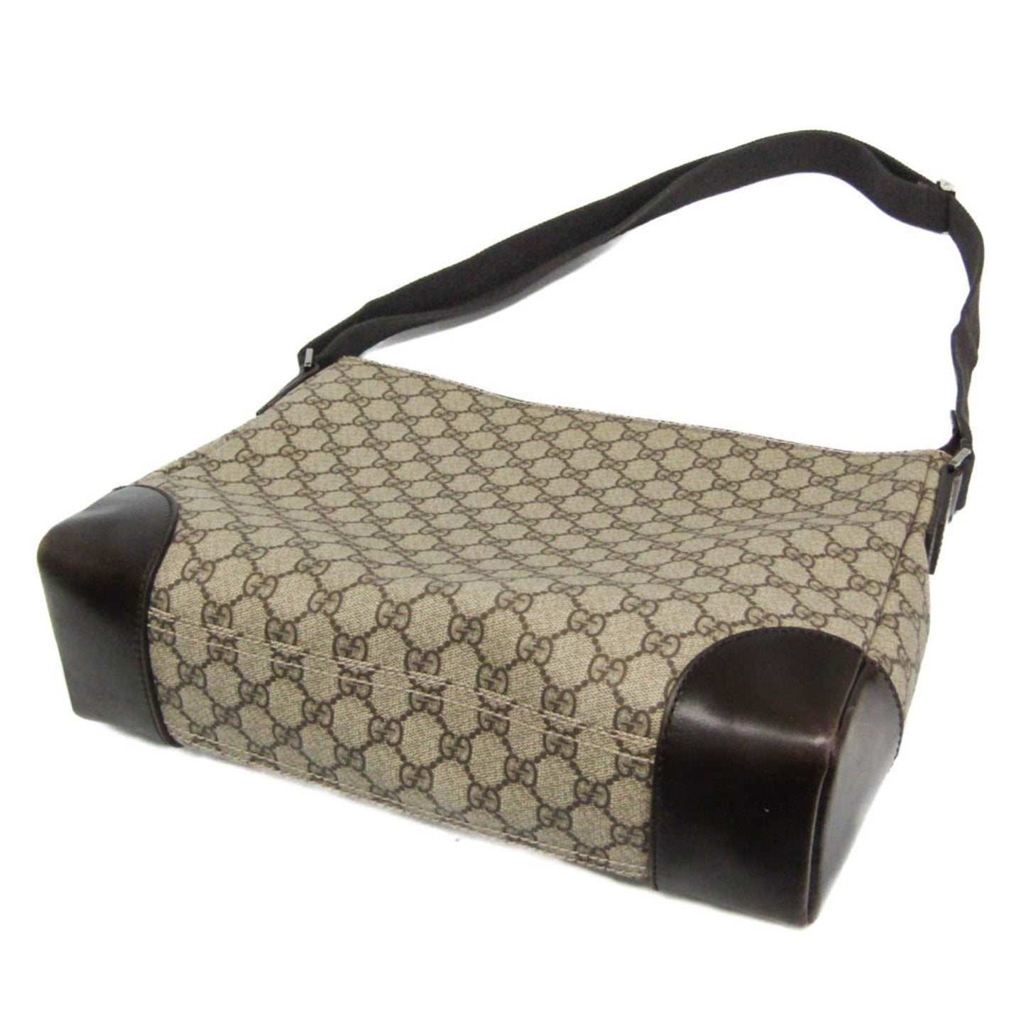 Gucci Beige Brown Gg Supreme Shoulder Bag ( )