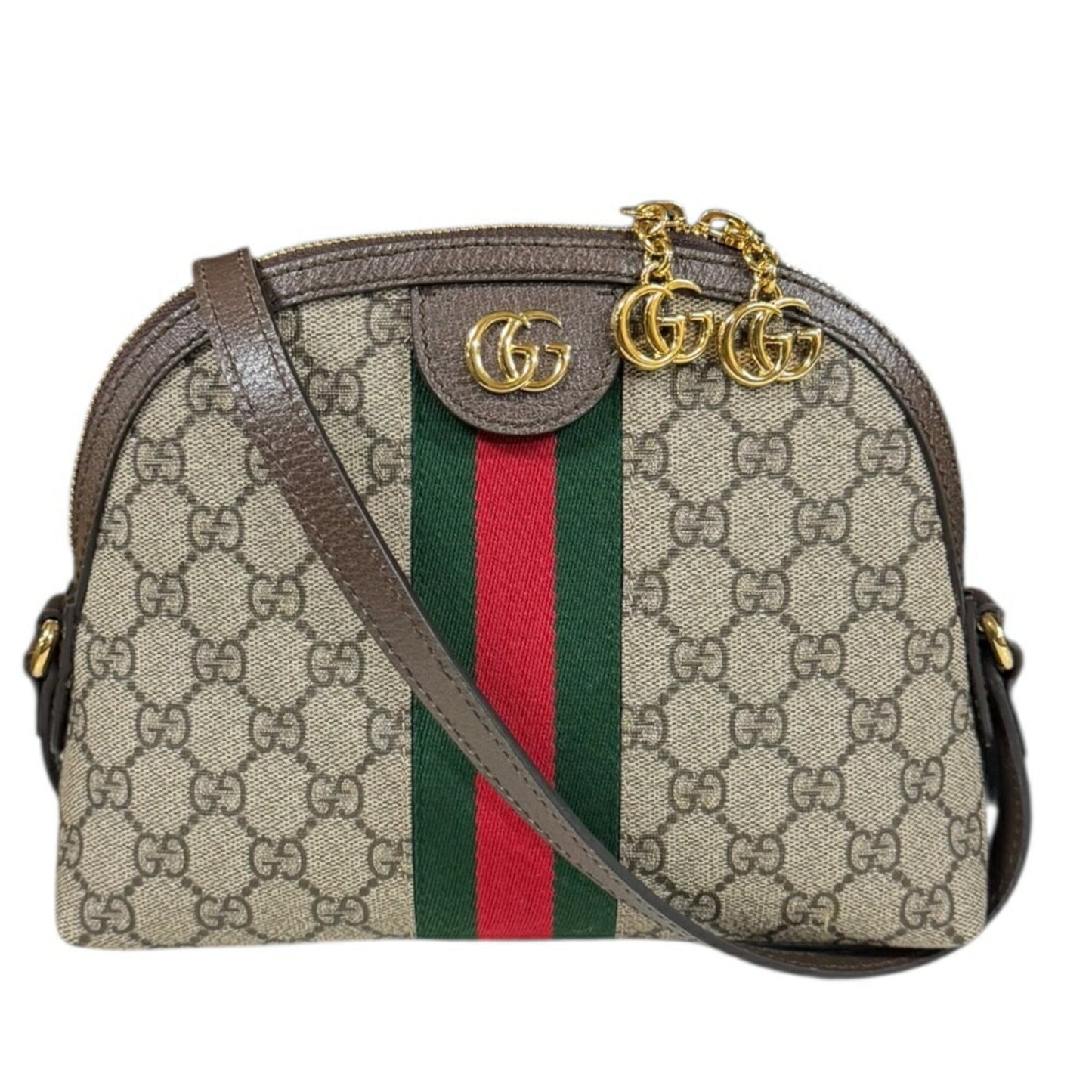 Gucci Ophidia Beige Brown Gg Supreme Shoulder Bag ( )